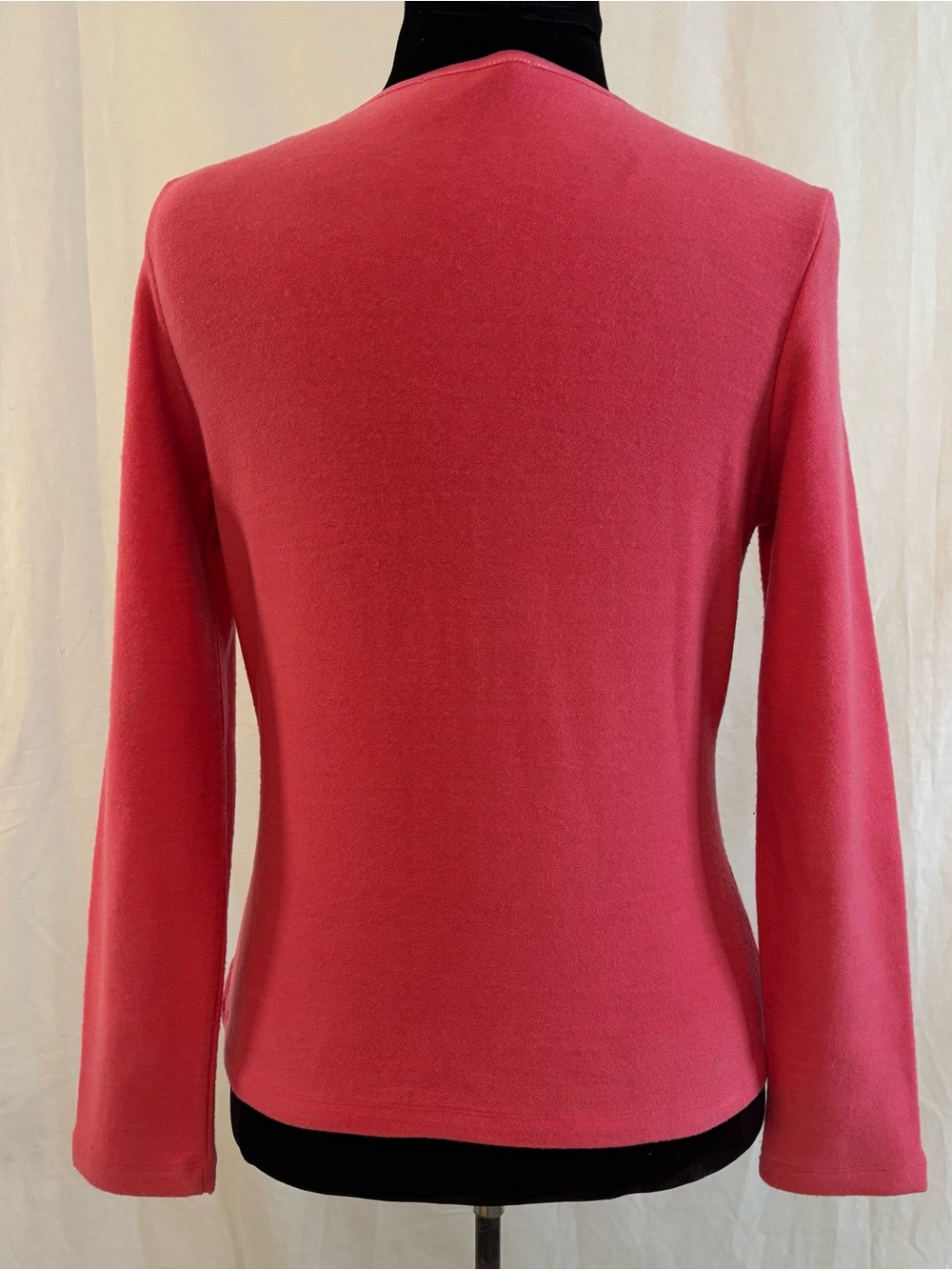Pink Rosette Rhinestone Zip Cardigan Coquette Cottagecore Fairycore Sweater Med - Picture 3 of 12